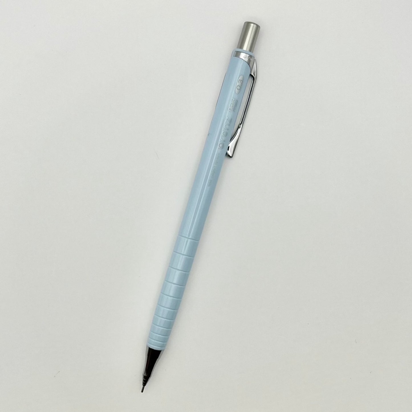 Mechanical pencil shown in light blue