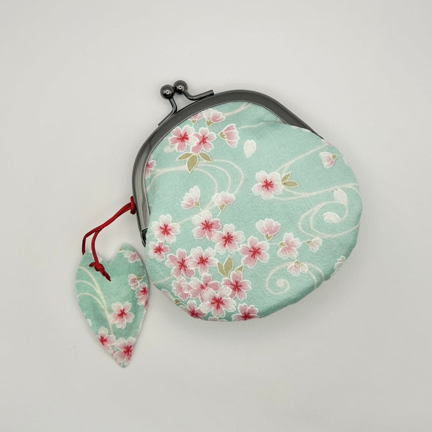 coin pouch shown in mint green color