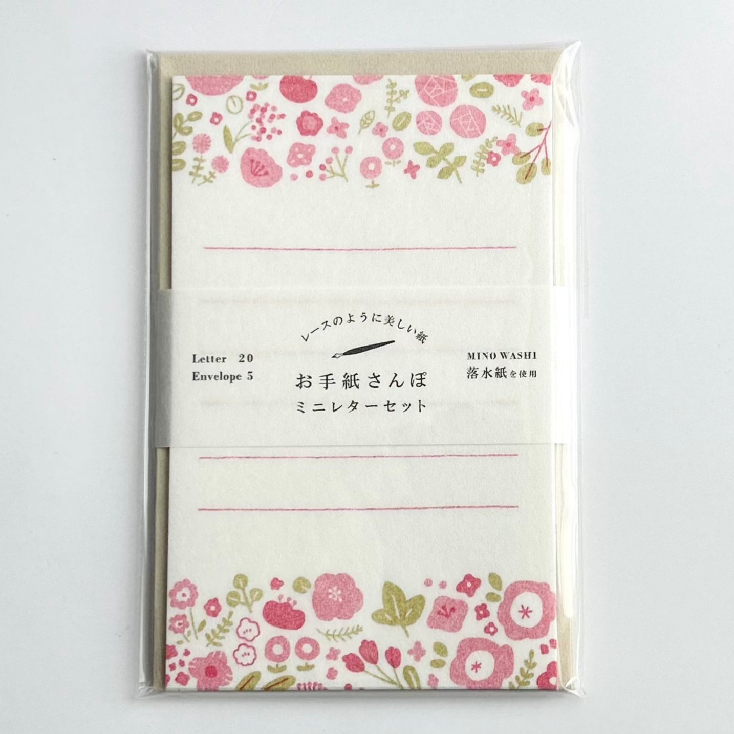 Furukawashiko Mini Letter Set - Pink Blossom