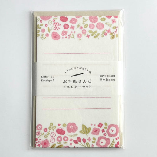 Furukawashiko Mini Letter Set - Pink Blossom