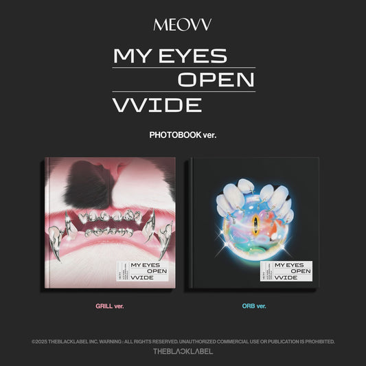MEOVV 1st EP Album [MY EYES OPEN VVIDE] (PHOTOBOOK Ver.) (GRILL Ver. / ORB Ver.)