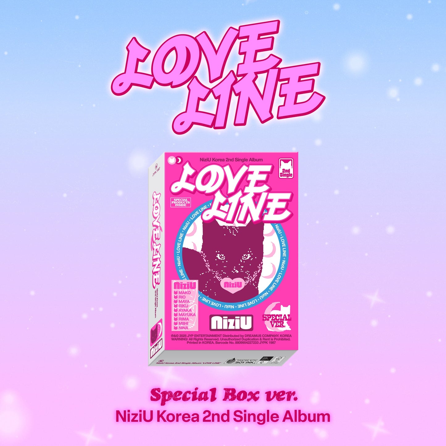 NiziU 2nd Single Album [LOVE LINE] (Special Box Ver.)