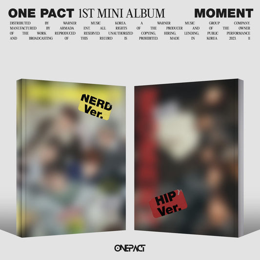 ONE PACT 1st Mini Album [Moment] (Nerd Ver. / Hip Ver.) (Random Ver.)