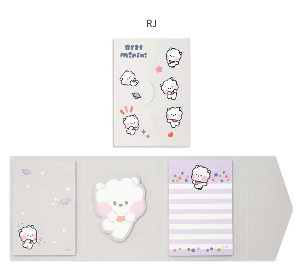 BT21 Sticky Memo Pad Minini