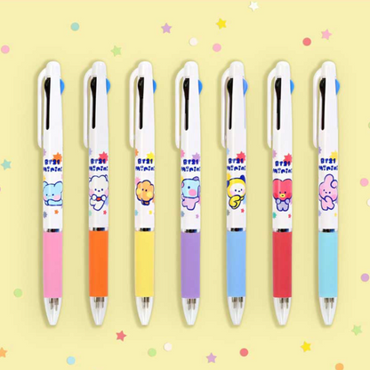 BT21 Minini 3 Color Ball Point Pen