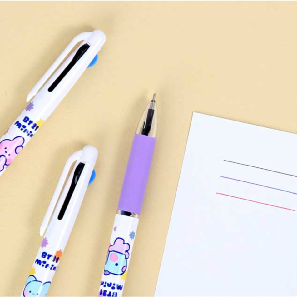 BT21 Minini 3 Color Ball Point Pen