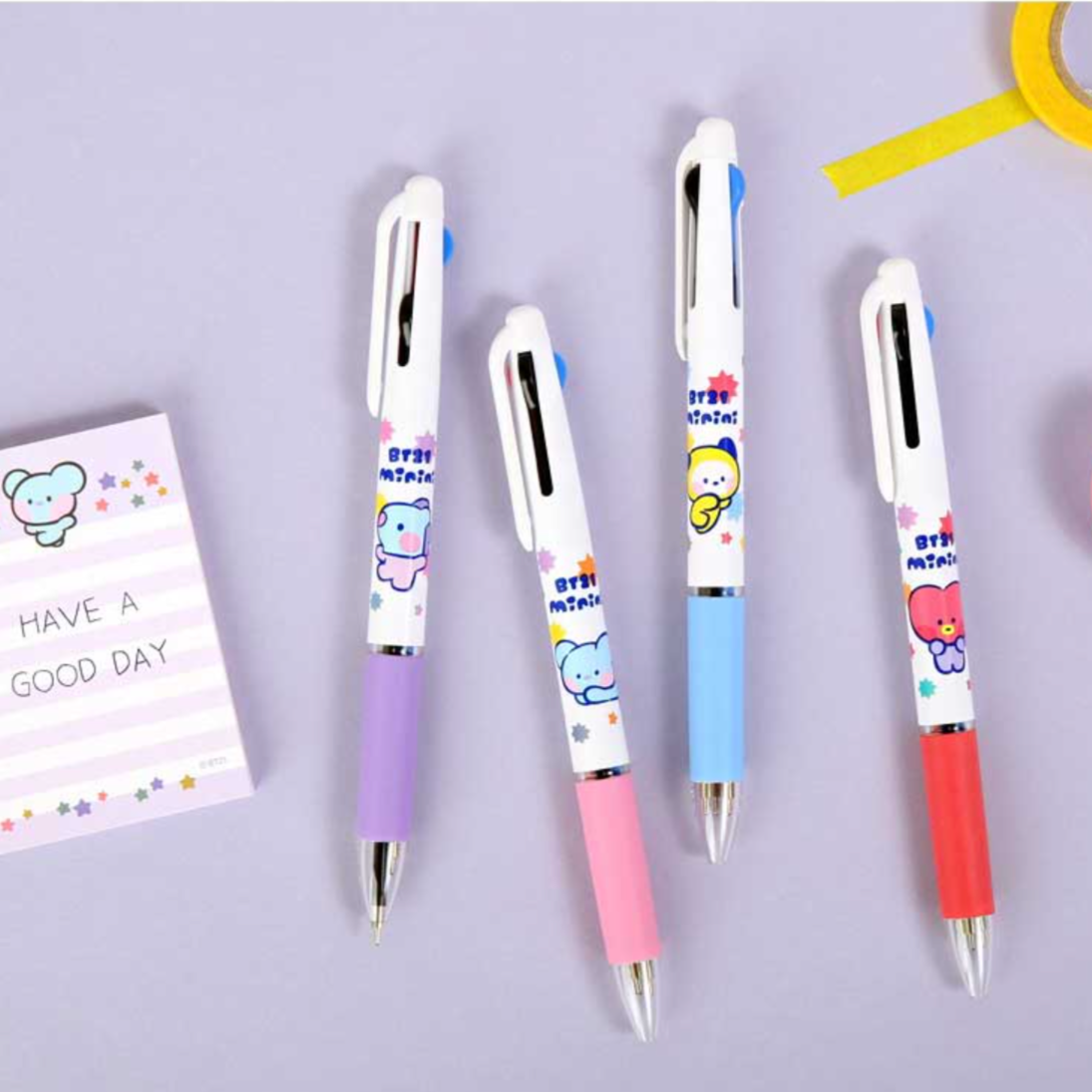 BT21 Minini 3 Color Ball Point Pen