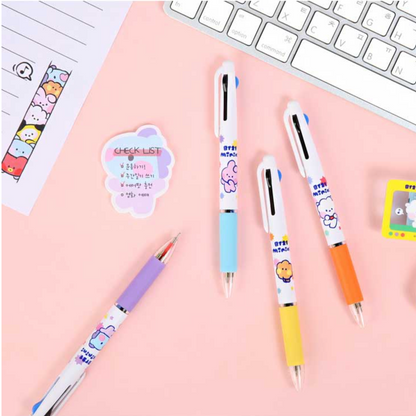 BT21 Minini 3 Color Ball Point Pen