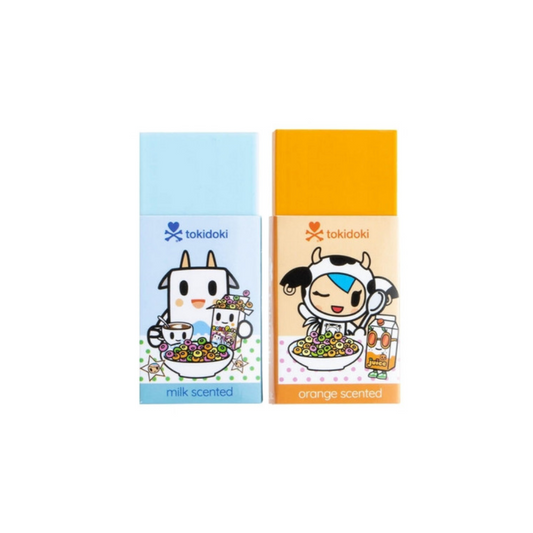 tokidoki Moofia Milk and Orange Erasers