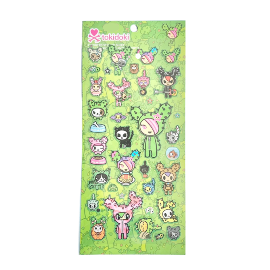 tokidoki Cactus Friends Sticker Sheet