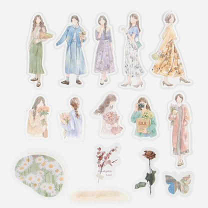 'Coordinate' Series Figure Stickers - Flower