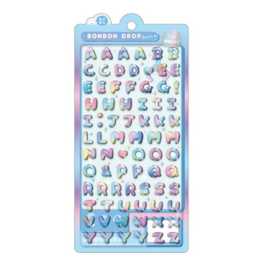 Alphabet Bonbon Drop Stickers
