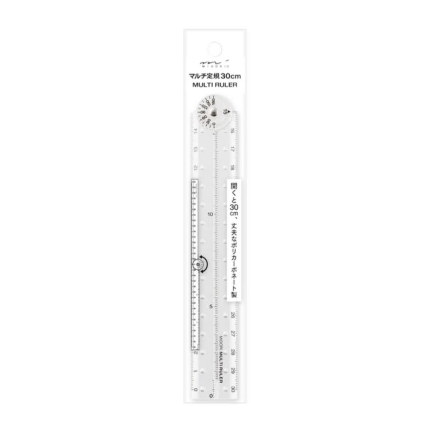 MULTI RULER 30CM CLEAR