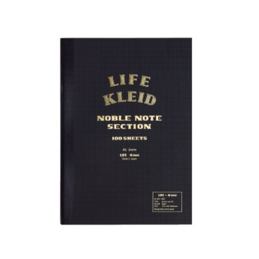 KLEID X LIFE NOBLE NOTE A5 - BLACK - CREAM PAPER