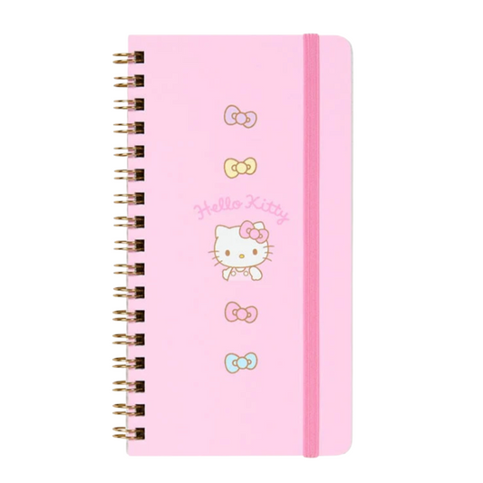 Sanrio Slim Spiral Notebook with Elastic Closure