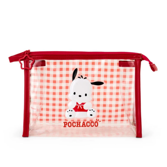 Pochacco Clear Gingham Zipper Pouch