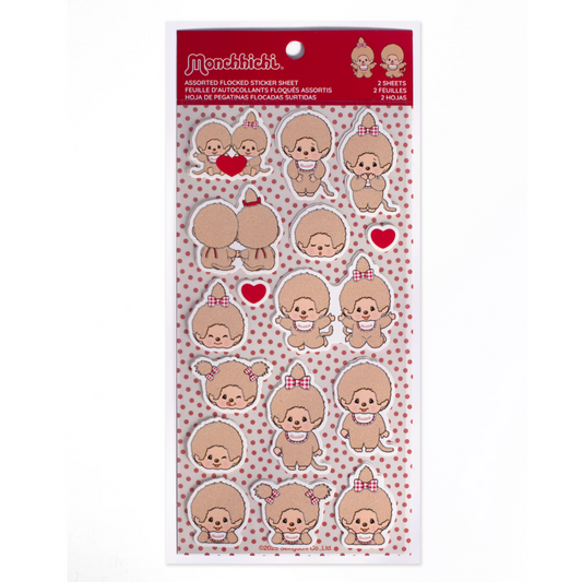 Monchhichi Furry Sticker Sheet