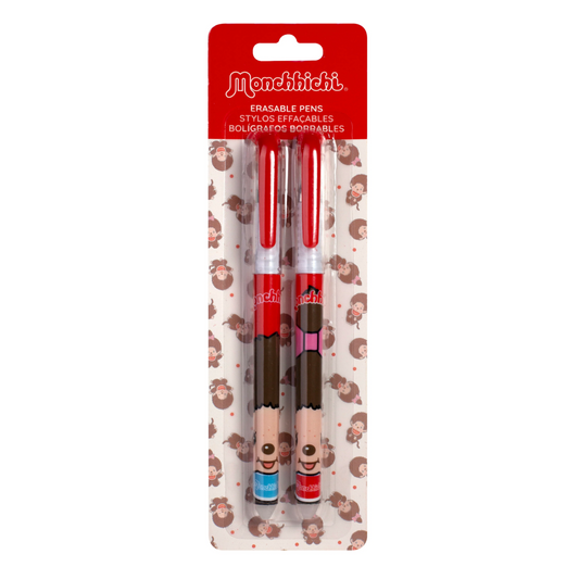 Monchhichi | Erasable Pens - Boy/Girl Set of 2