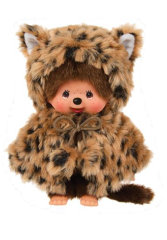 Monchhichi |  Leopard Hood Girl 8 IN