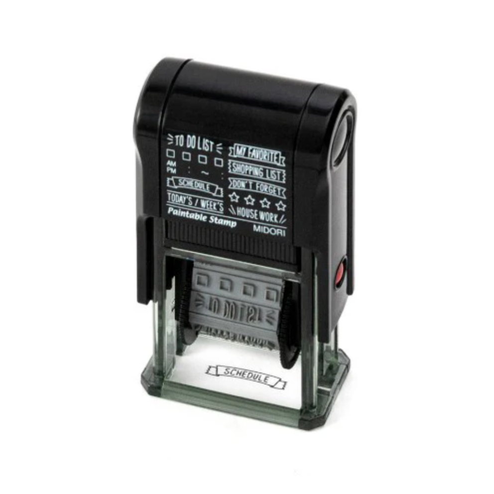 Midori Rotating Paintable Stamp - List