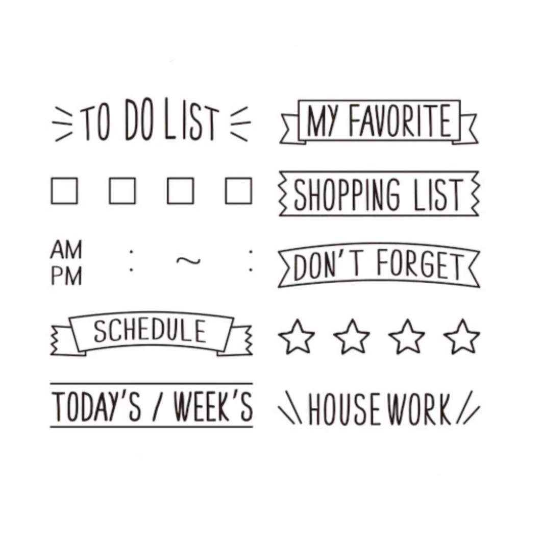 Midori Rotating Paintable Stamp - List