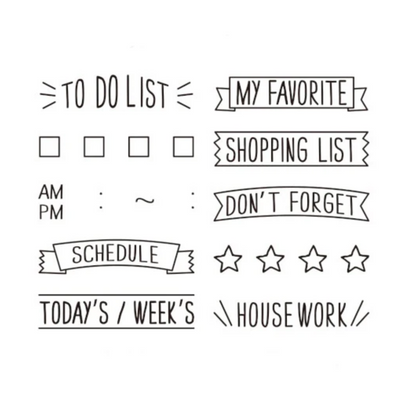 Midori Rotating Paintable Stamp - List