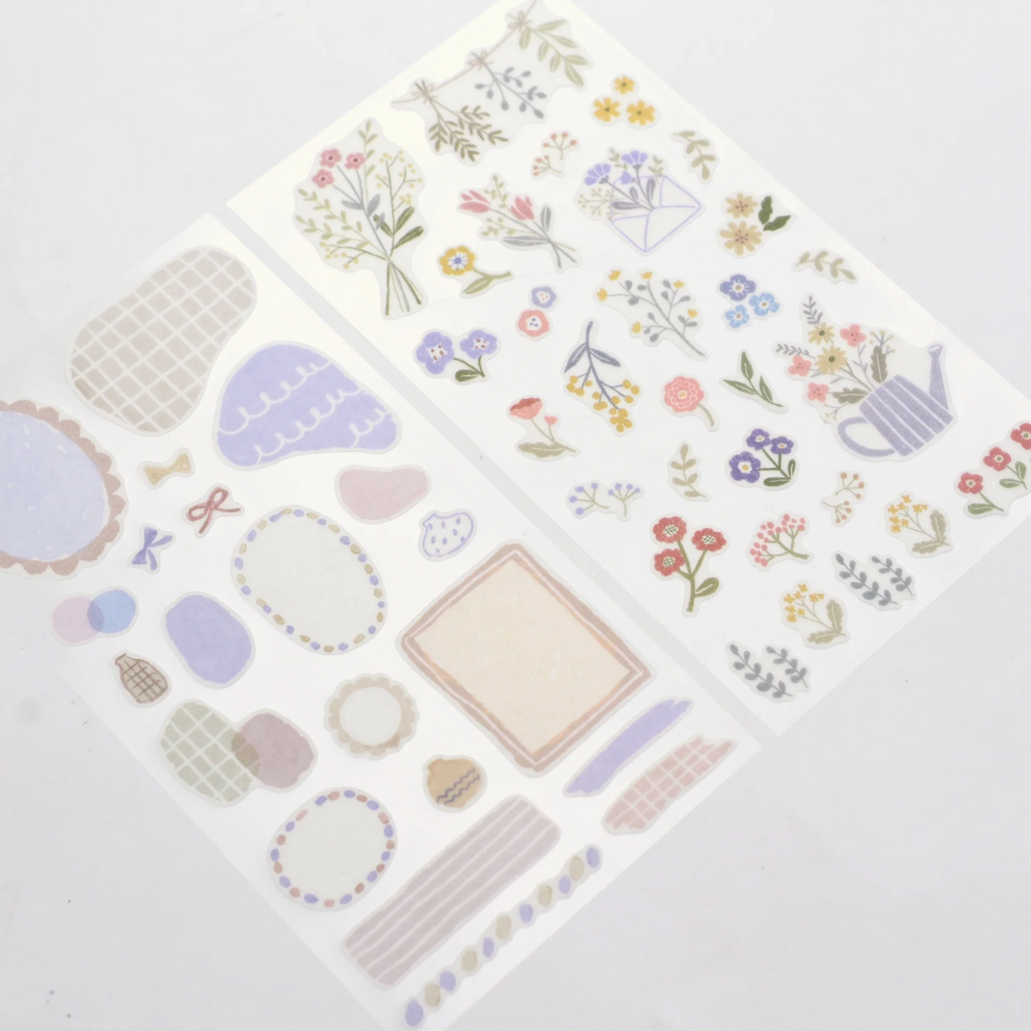 Midori Planner Stickers - Removable - Colorful Flowers