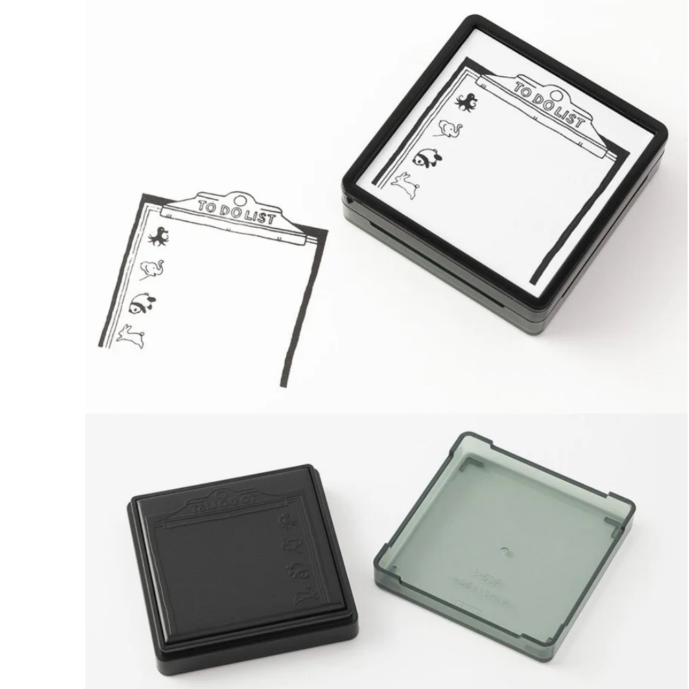 MIDORI | Paintable Stamp Pre-inked To do list