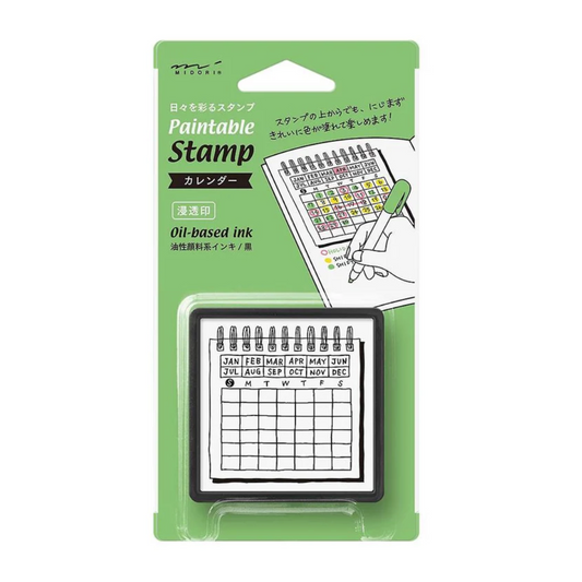 Midori Paintable Stamp - Pre-inked Calendar