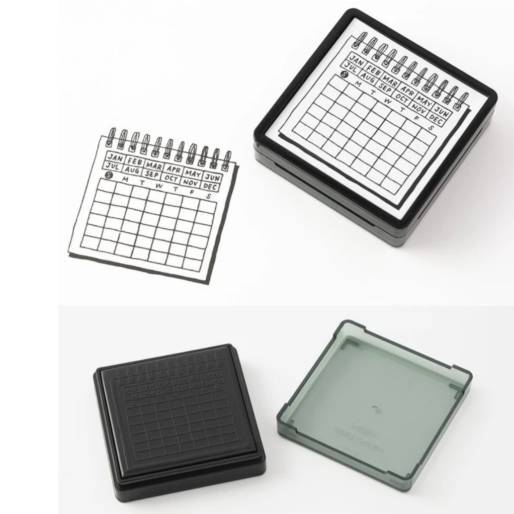 Midori Paintable Stamp - Pre-inked Calendar