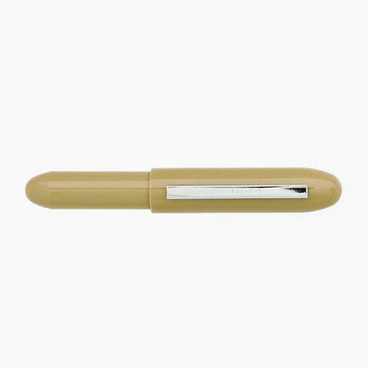 Beige pen on a white background