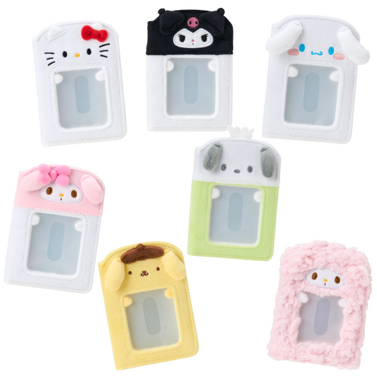 Set of cute, Sanrio photo album with various designs on a white background.
