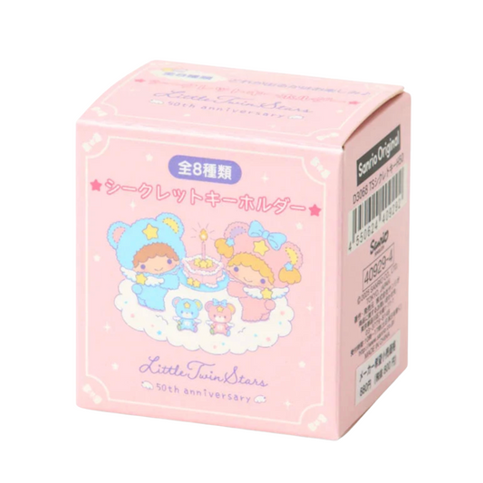 Pink packaging box with Sanrio characters on a white background