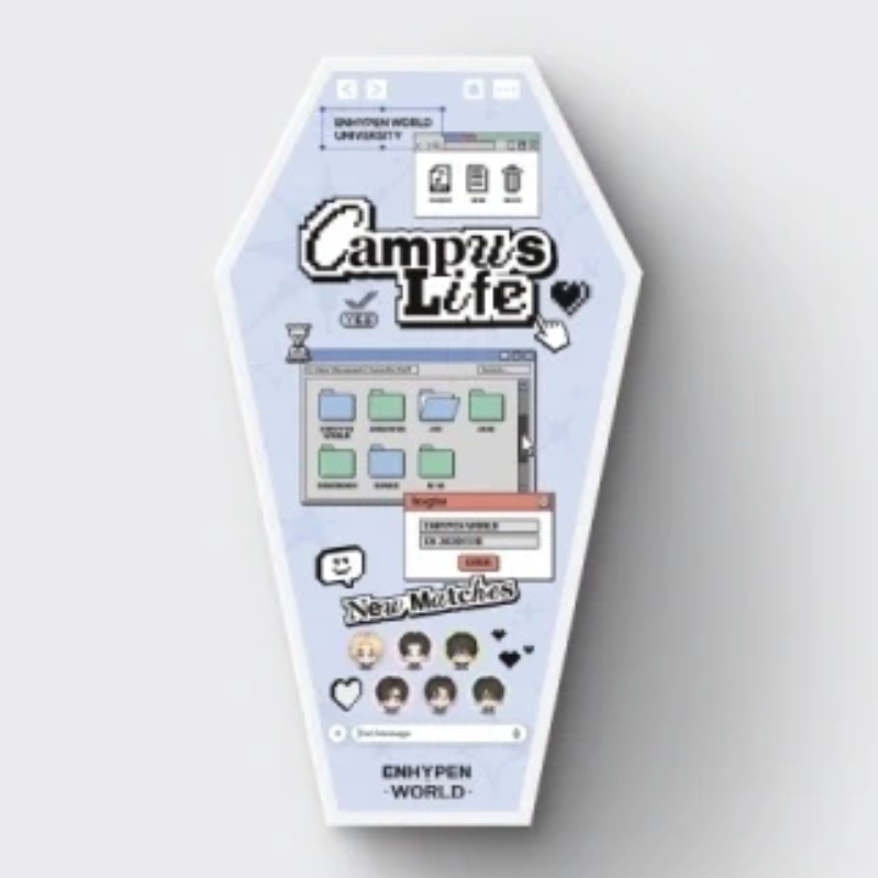Product packaging with 'Campus Life' branding on a light gray background