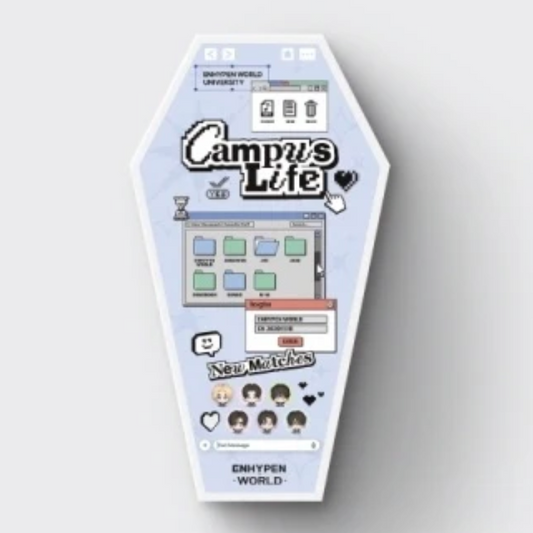 Product packaging with 'Campus Life' branding on a light gray background