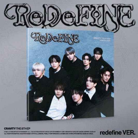 Album cover with a group of people and 'ReDeline' text on a gray background