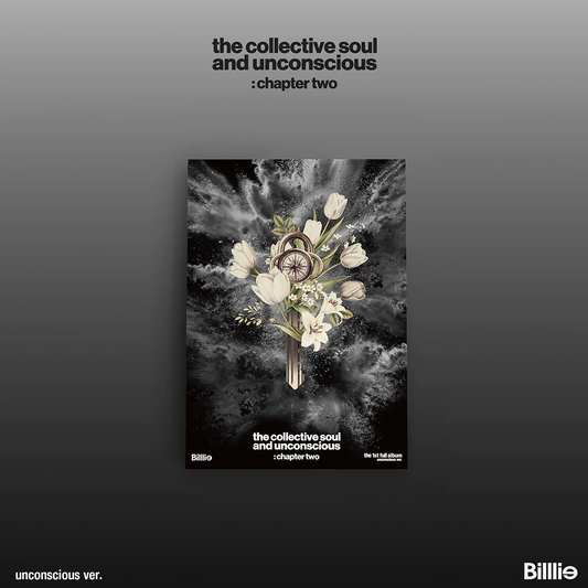 Album cover for 'the collective soul and unconscious: chapter two' with floral design and text on a dark background.