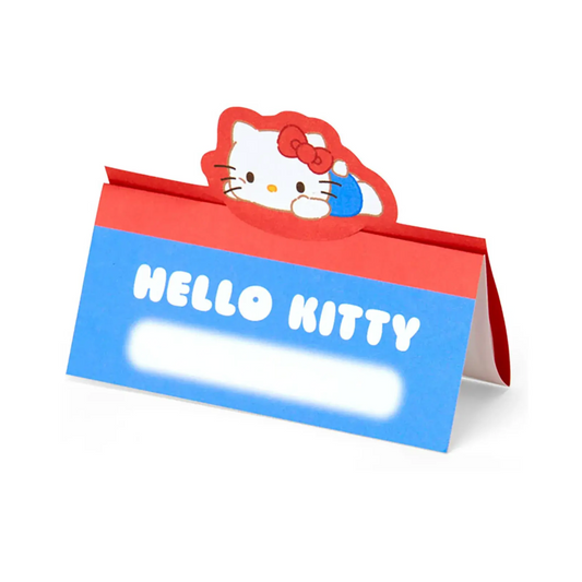 Hello Kitty-themed folded message on a white background