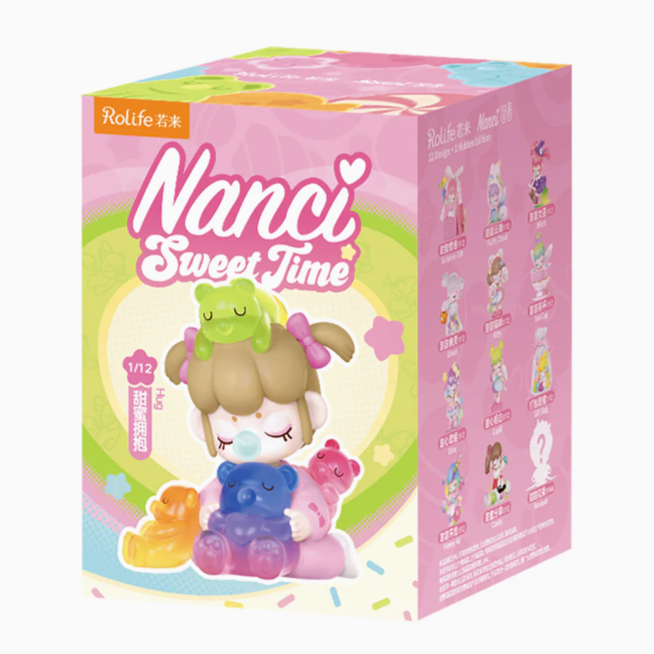 Box of Nanci Sweet Time toy with colorful design and character illustration on a white background