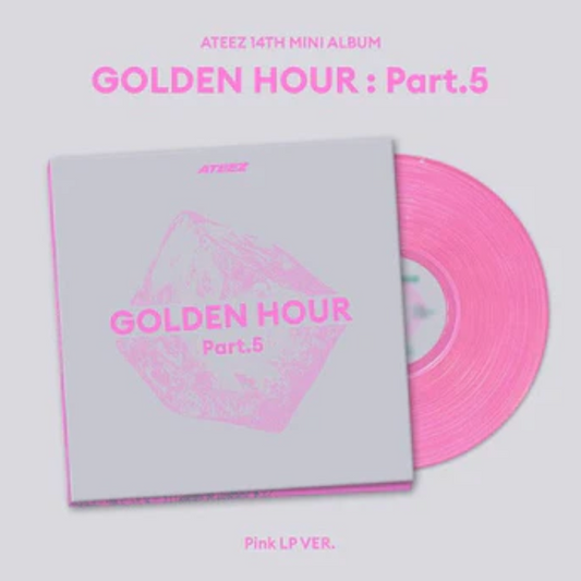 ATEEZ 14th Mini Album 'Golden Hour Part.5' Pink LP Ver.