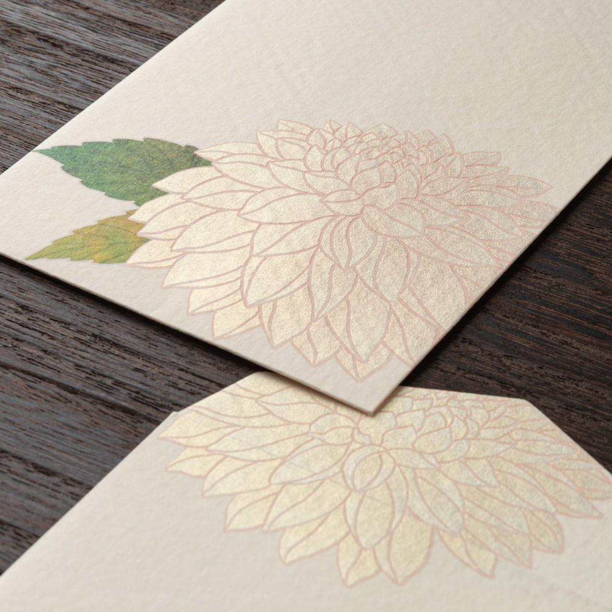 ENVELOPE 038 SILK-PRINTING DAHLIA S3