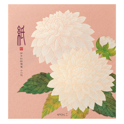 LETTER PAD 037 SILK-PRINTING DAHLIA S3