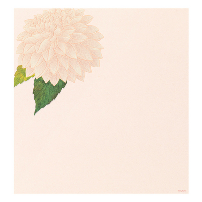 LETTER PAD 037 SILK-PRINTING DAHLIA S3