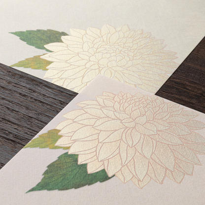 LETTER PAD 037 SILK-PRINTING DAHLIA S3
