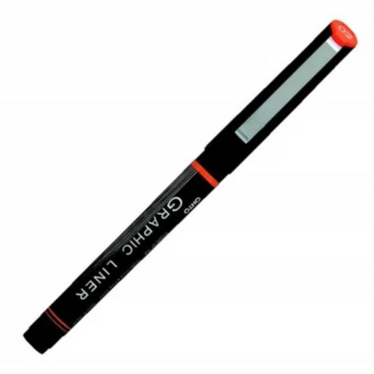 OHTO | GRAPHIC LINER NEEDLE POINT DRAWING PEN PIGMENT INK 02 0.5 MM - BLACK INK