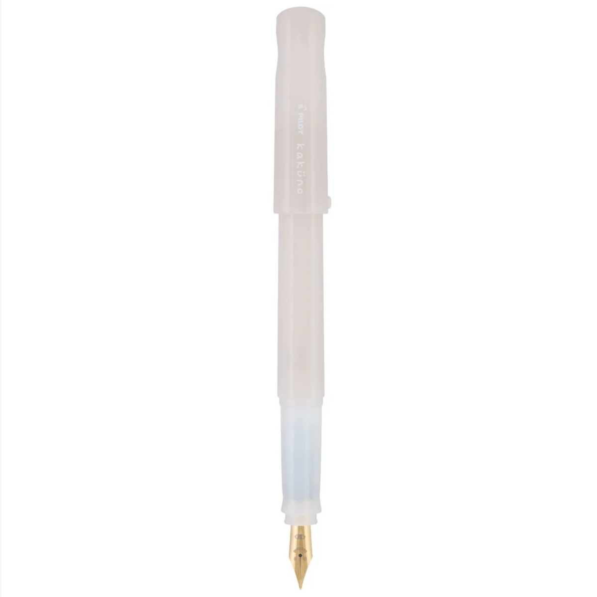 KAKUNO FOUNTAIN PEN MADOROMI MEDIUM GOLD NIB WHITE