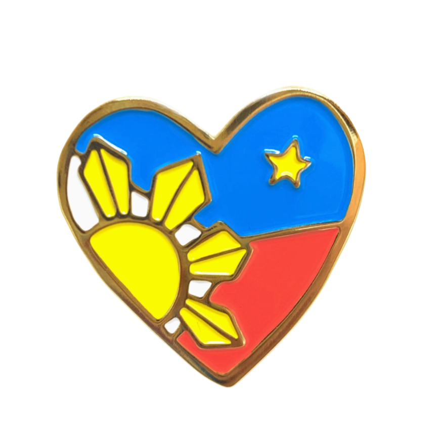 Filipino Heart Enamel Pin