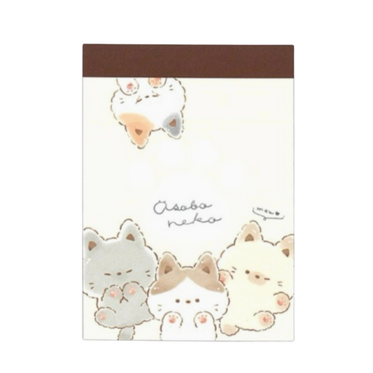 Kitten Cat Osoba Neko Mini Memo Pad