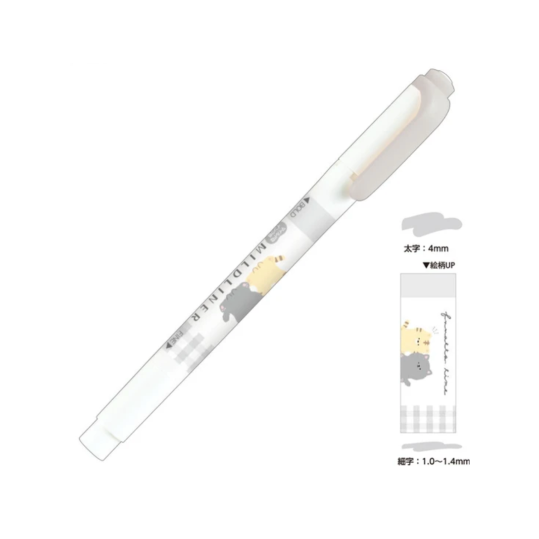 Cute Mildliners MILDLINER | Dual-Tip Cute Fluffy Time Series - Calm Color Highlighter ...