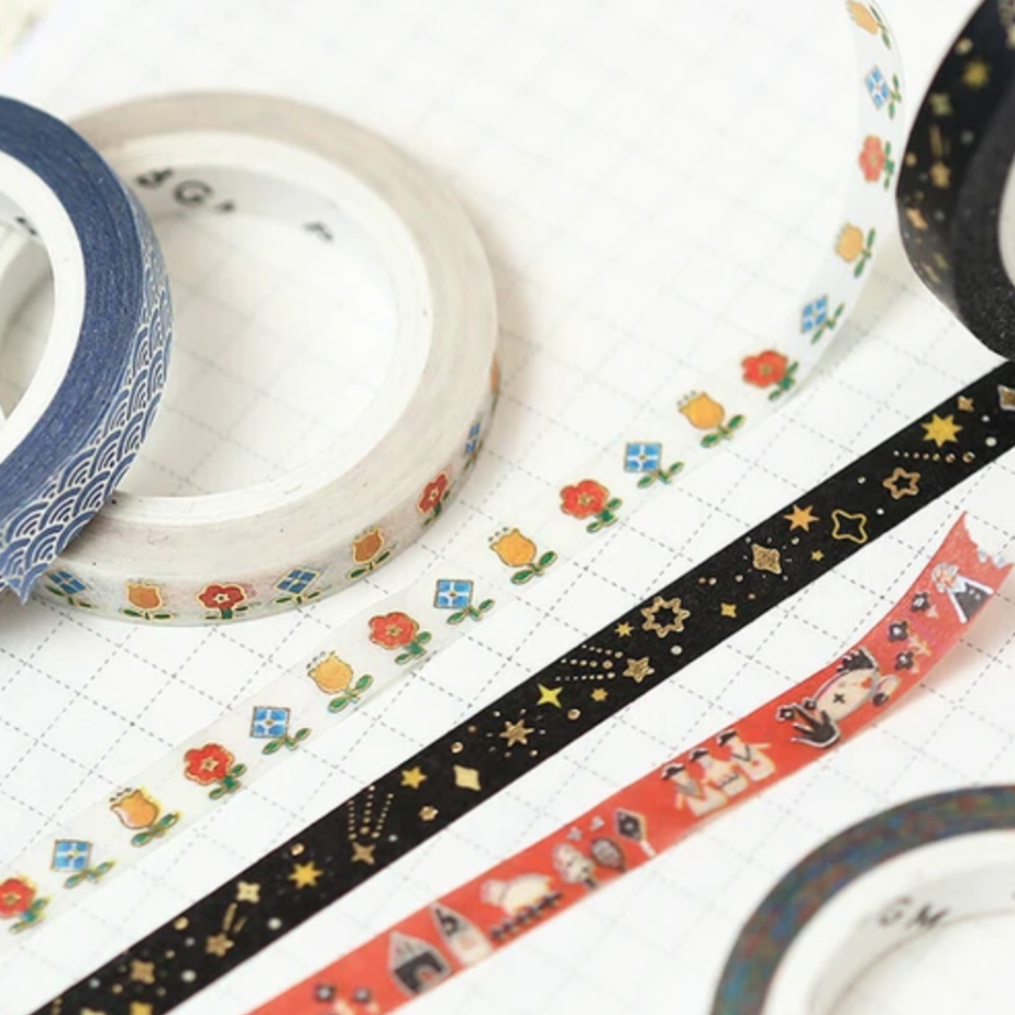 Tiny Flowers Slim Masking Tape